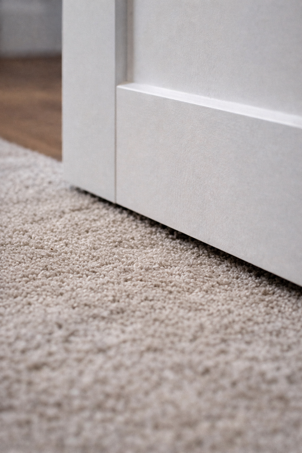 Door trimmed to clear new carpet in Glasgow home